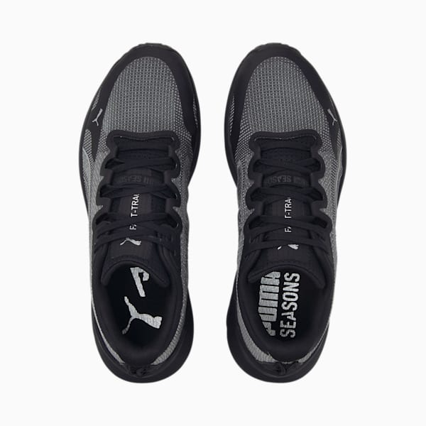 Fast-Trac NITRO Men's Trail Running Shoes, Puma Black-Metallic Silver, extralarge-GBR