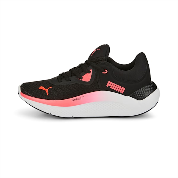 SOFTRIDE Pro Women's Running Shoes, Puma Black-Sunset Glow-Puma White, extralarge-IND