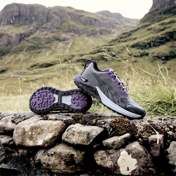 Fast-Trac NITRO Women's Trail Running Shoes, Purple Charcoal-PUMA Black, extralarge-GBR