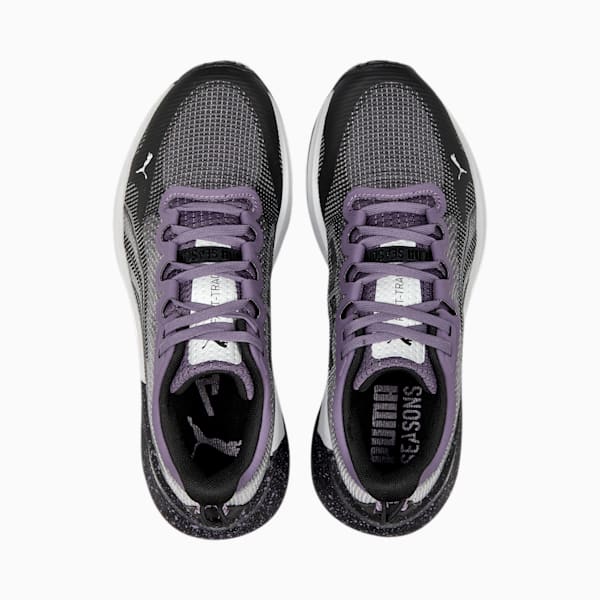 ウィメンズ ファストトラック ニトロ ランニングシューズ, Purple Charcoal-PUMA Black