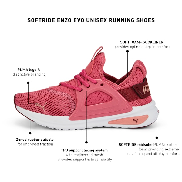 SOFTRIDE Enzo Evo Running Shoes, Dusty Orchid, extralarge-IND