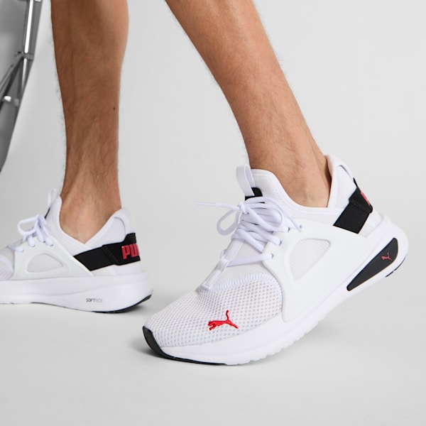 Tenis de running Softride Enzo Evo, PUMA White-PUMA Black-For All Time Red, extralarge