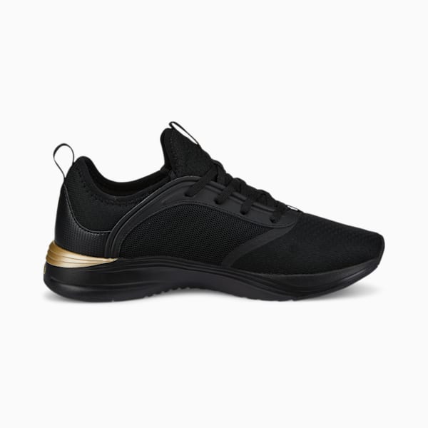 ウィメンズ ソフトライド ルビー ランニングシューズ, Puma Black-Puma Team Gold, extralarge-JPN