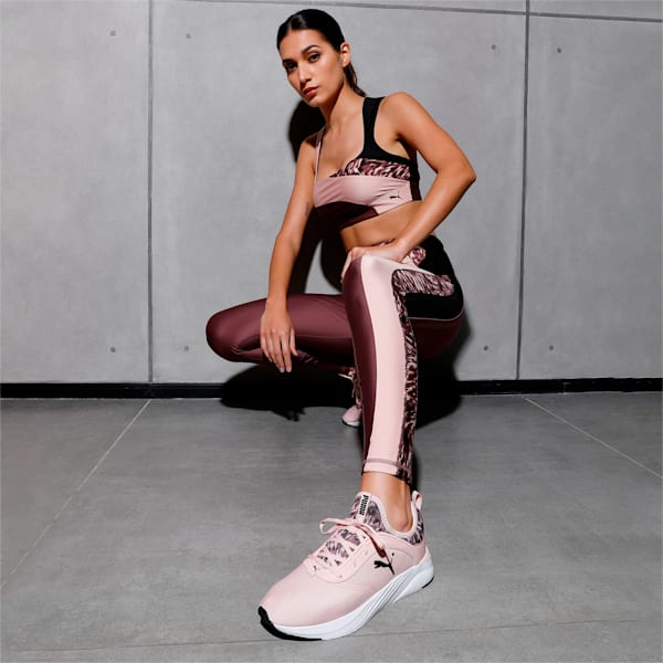 SOFTRIDE Ruby Safari Glam Women's Running Shoes, Rose Quartz-Puma Black, extralarge-IND