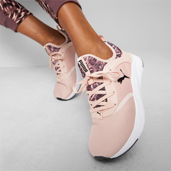 SOFTRIDE Ruby Safari Glam Women's Running Shoes, Rose Quartz-Puma Black, extralarge-IND