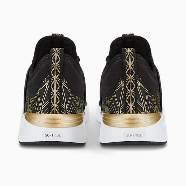 Softride Ruby Deco Glam Running Shoes Women, Puma Black-Puma Team Gold