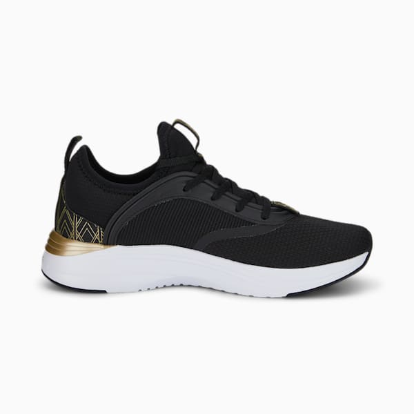 SOFTRIDE Ruby Deco Glam Women's Running Shoes, Puma Black-Puma Team Gold, extralarge-AUS
