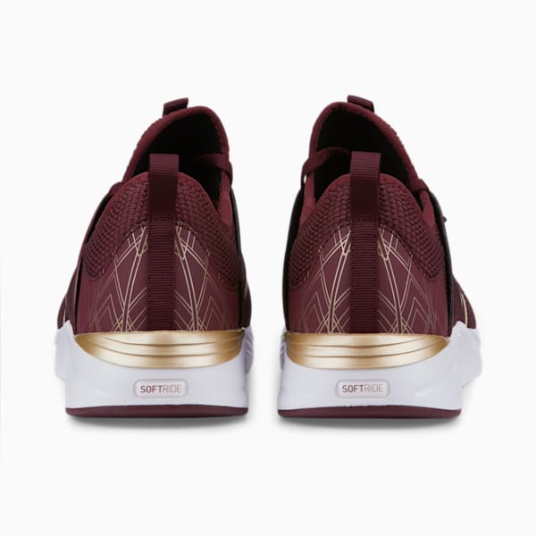 SOFTRIDE Ruby Deco Glam Women's Running Shoes, Aubergine-Puma Team Gold, extralarge-AUS