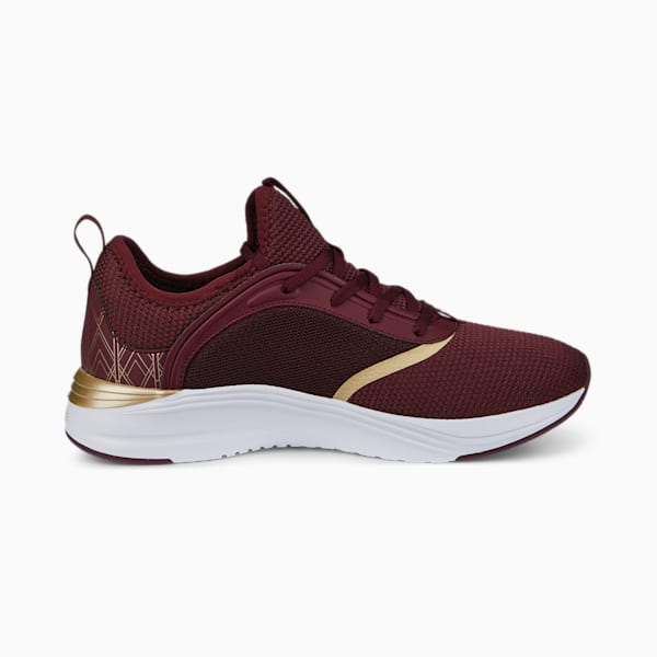SOFTRIDE Ruby Deco Glam Women's Running Shoes, Aubergine-Puma Team Gold, extralarge-IND