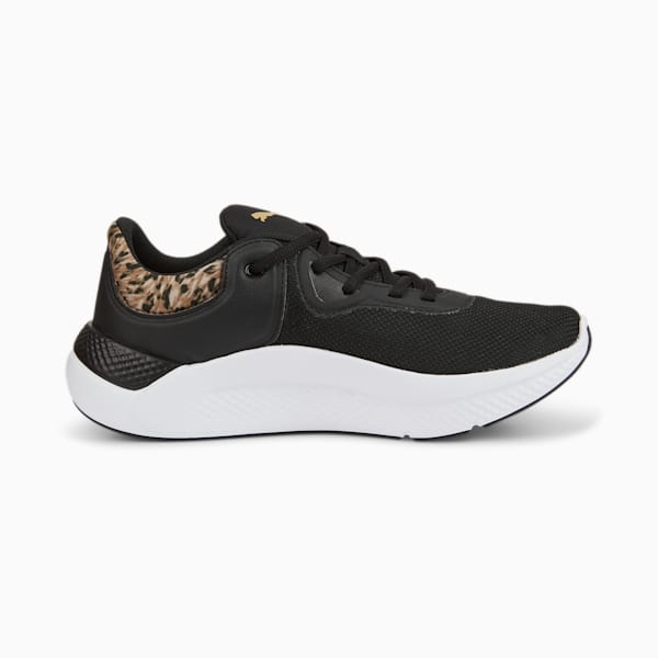 SOFTRIDE Pro Safari Glam Women's Training Shoes, Puma Black-Puma Team Gold, extralarge-IND