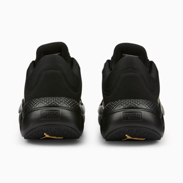 SOFTRIDE Pro Metallic Women's Training Shoes, Puma Black-Puma Team Gold, extralarge-IND