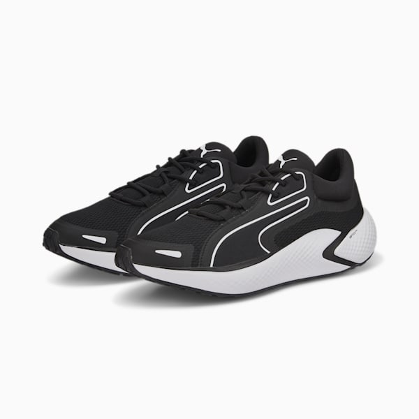 SOFTRIDE Pro Coast Unisex Running Shoes, Puma Black-Puma White, extralarge-AUS