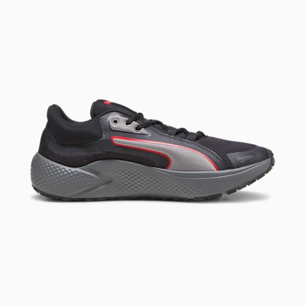 SOFTRIDE Pro Coast Unisex Running Shoes, PUMA Black-Cool Dark Gray-For All Time Red, extralarge-IND