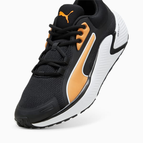 SOFTRIDE Pro Coast Unisex Running Shoes, Puma Black-Clementine, extralarge-IND