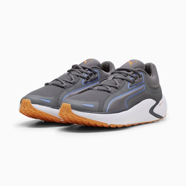 SOFTRIDE Pro Coast Unisex Running Shoes, Cool Dark Gray-Blue Skies-Clementine, extralarge-IND
