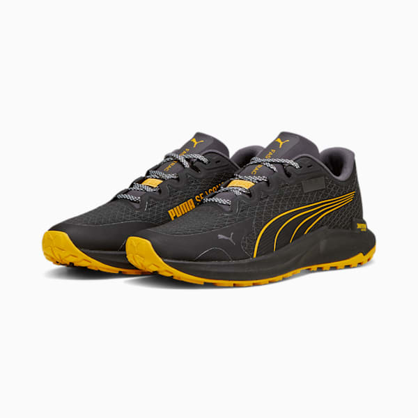 SEASONS Fast-Trac NITRO™ GORE-TEX® Men's Running Shoes, PUMA Black-Yellow Sizzle, extralarge
