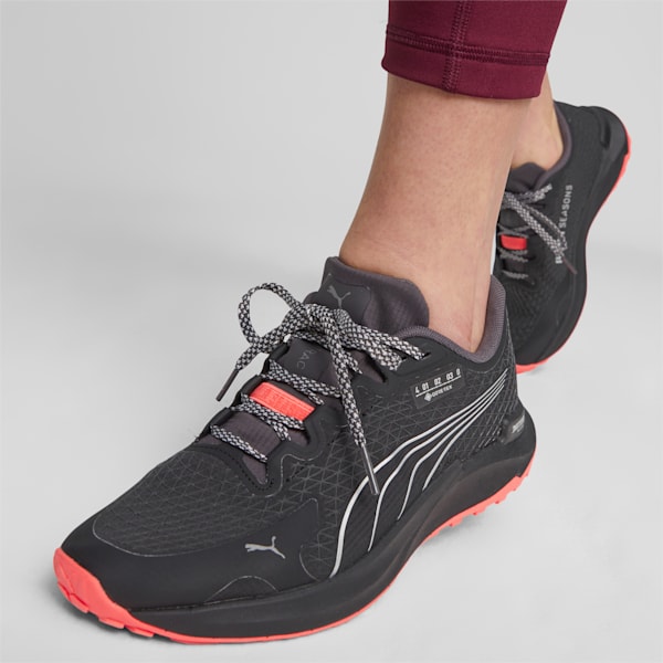 Fast-Trac NITRO GORE-TEX® Women's Trail Running Shoes, PUMA Black-Fire Orchid, extralarge-IND