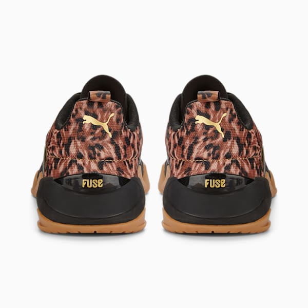 Fuse 2.0 Safari Glam Women's Training Shoes, Puma Black-Desert Tan, extralarge-IND