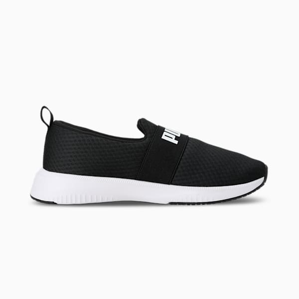 Flyer Flex Strap Running Shoes, Puma Black-Puma White, extralarge-IND