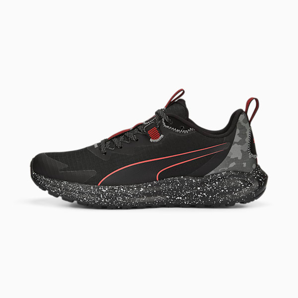 Twitch Runner Trail Winter Running Shoes, Puma Black-High Risk Red
