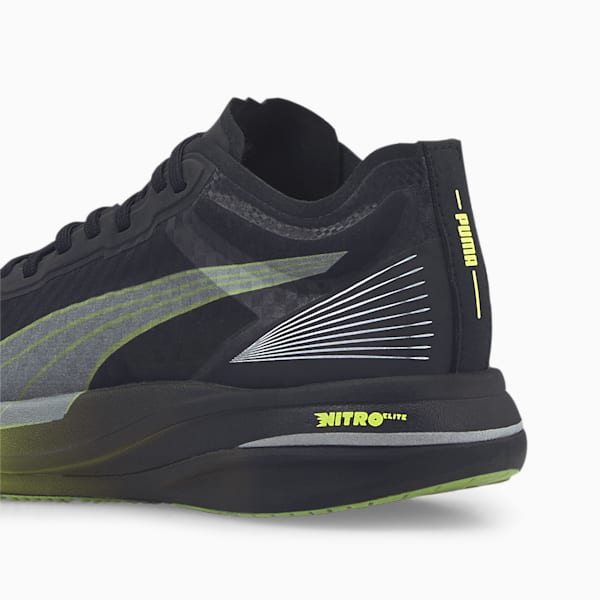 Deviate NITRO™ Elite Carbon Men's Running Shoes, Puma Black-Lime Squeeze-Asphalt, extralarge-IND