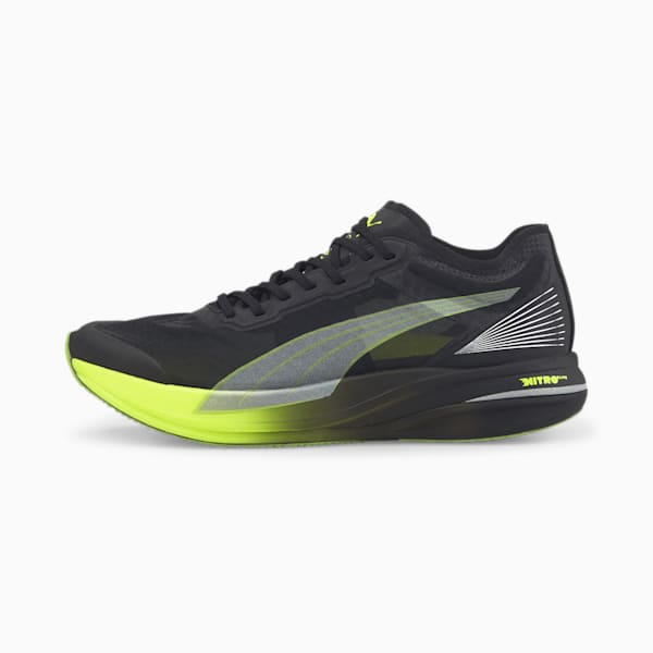 Deviate NITRO™ Elite Carbon Men's Running Shoes, Puma Black-Lime Squeeze-Asphalt, extralarge-IND