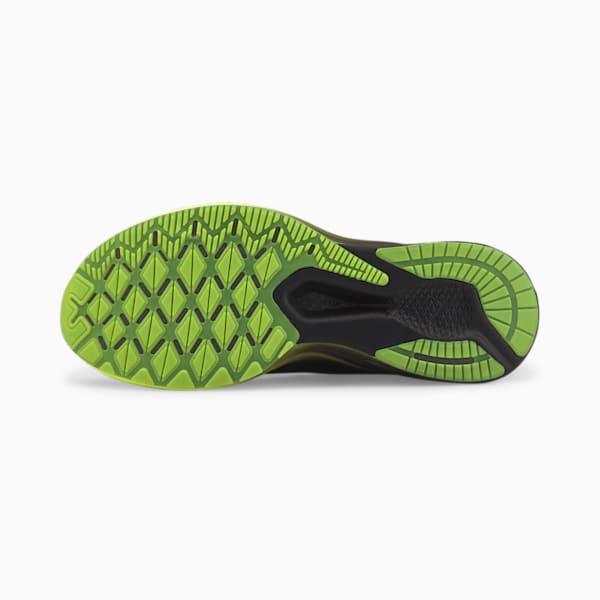 Deviate Nitro Elite Carbon Men's Running Shoes, Puma Black-Lime Squeeze-Asphalt, extralarge-IND