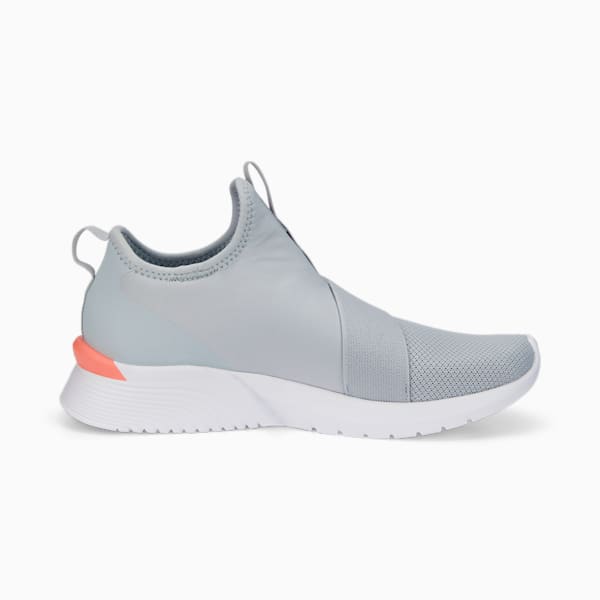 Remedie Slip Strap Women's Training Shoes, Platinum Gray-Puma White-Carnation Pink, extralarge-IND