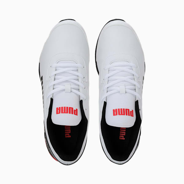 Equate SL  Running Shoes, Puma White-Puma Black-High Risk Red