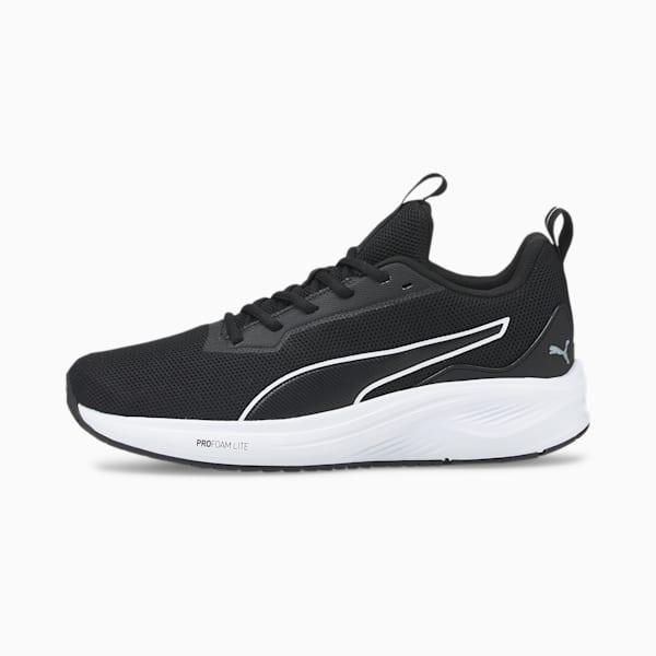 Fire Runner Profoam Unisex Running Shoes, Puma Black-Puma Black-Puma White, extralarge-IND