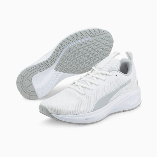 Fire Runner Profoam Running Shoes, Puma White-Harbor Mist, extralarge-IND