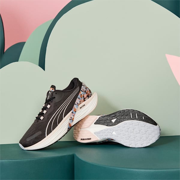 PUMA x MAGGIE STEPHENSON Run XX NITRO Women's Running Shoes, Puma Black-Cloud Pink-Arctic Ice