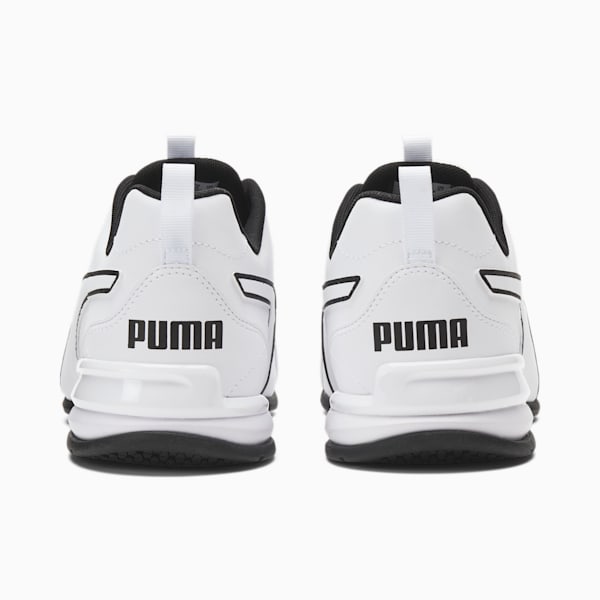 Tazon Advance Leather Men's Running Shoe, PUMA White-Puma Black, extralarge