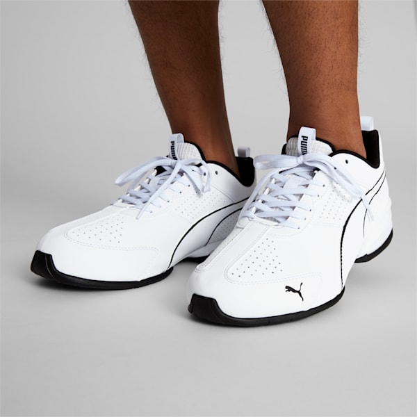Chaussures de course Tazon Advance en cuir Homme, PUMA White-Puma Black, extralarge