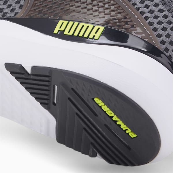 Tenis de entrenamiento Pure XT Fresh para hombre, CASTLEROCK-Puma Black-Lime Squeeze, extralarge