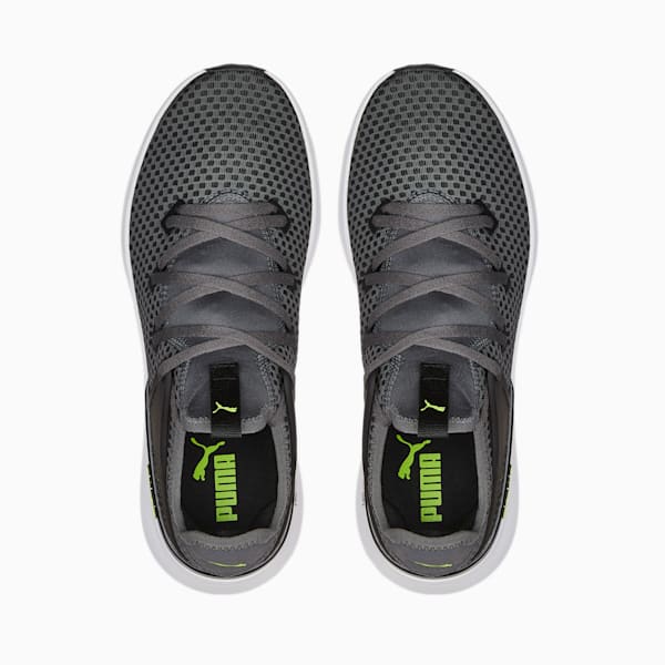 Tenis de entrenamiento Pure XT Fresh para hombre, CASTLEROCK-Puma Black-Lime Squeeze, extralarge