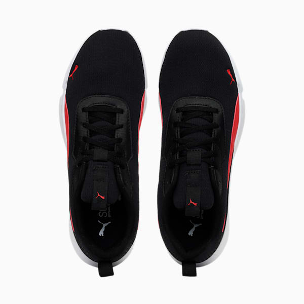 Flair 2 Unisex Running Shoes, Puma Black-High Risk Red, extralarge-IND