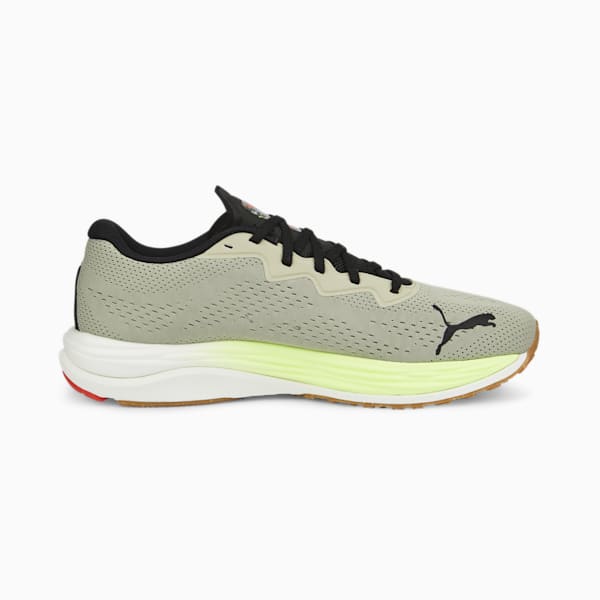 PUMA x FIRST MILE Velocity NITRO™ 2 Men's Running Shoes, Pebble Gray-Firelight-Puma Black, extralarge-IND