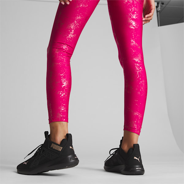 Running tights - Black/Neon pink - Ladies