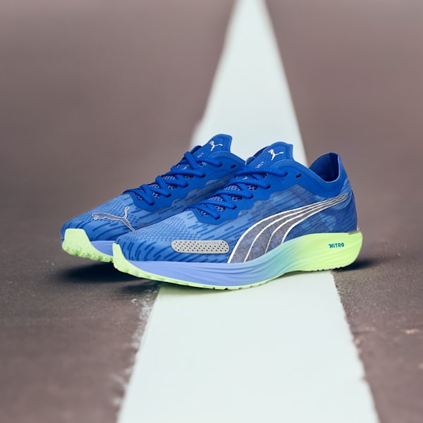 Liberate Nitro 2 Men's Running Shoes, Royal Sapphire-PUMA Silver-Fizzy Lime
