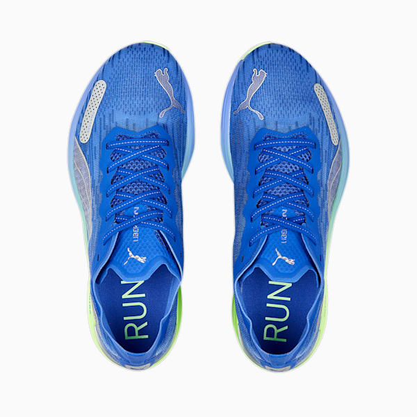 メンズ リベレイトニトロ 2 ランニングシューズ, Royal Sapphire-PUMA Silver-Fizzy Lime, extralarge-JPN