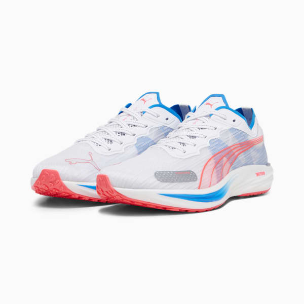 Tenis de correr para hombre Liberate NITRO 2, PUMA White-Ultra Blue-Fire Orchid, extralarge