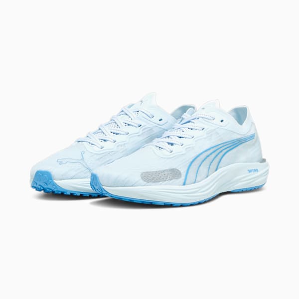 ウィメンズ リベレイト ニトロ 2 ランニングシューズ, Icy Blue-PUMA Silver-Regal Blue, extralarge-JPN