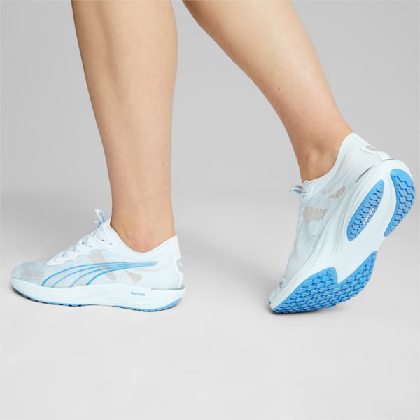 ウィメンズ リベレイト ニトロ 2 ランニングシューズ, Icy Blue-PUMA Silver-Regal Blue, extralarge-JPN