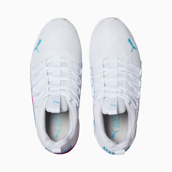 Axelion Light Fade Women's Sneakers, Puma White-Blue Atoll, extralarge