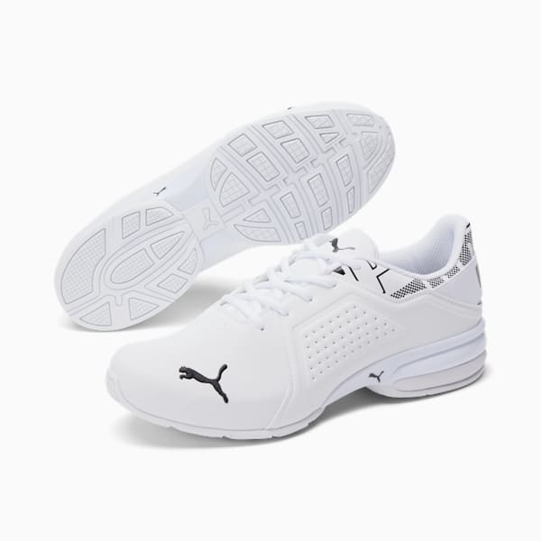 Chaussures de course à pied Viz Runner Repeat, homme, Puma White-Puma Black, extralarge