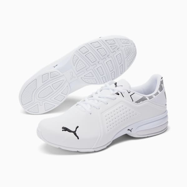 Viz Runner Repeat Men's Sneakers, Puma White-Puma Black, extralarge