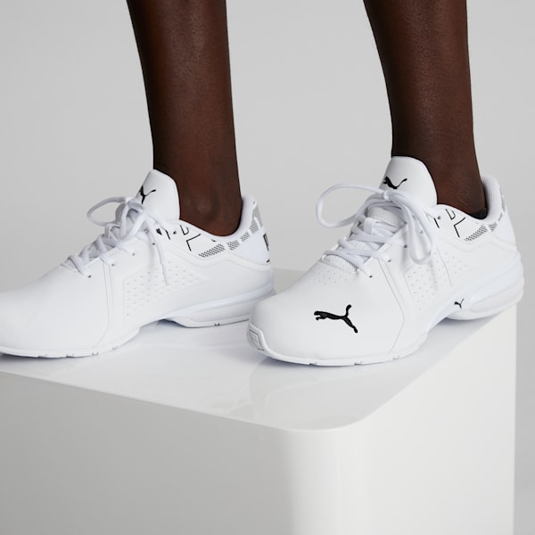 Viz Runner Repeat Men's Sneakers, Puma White-Puma Black, extralarge