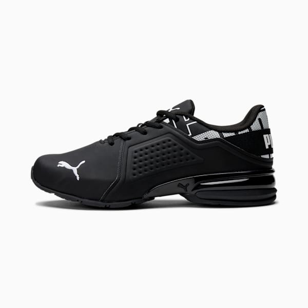 Viz Runner Repeat Men's Sneakers, Puma Black-Puma White, extralarge
