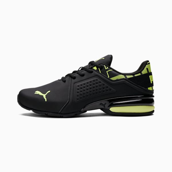 Viz Runner Repeat Men's Running Sneakers, Puma Black-Yellow Alert, extralarge